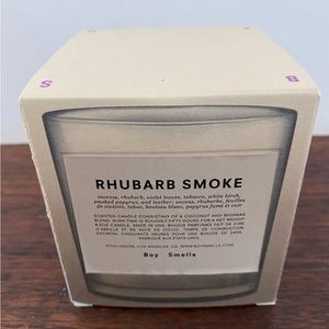 Boy Smells Rhubarb Smoke Scented Candle 8.5 oz new